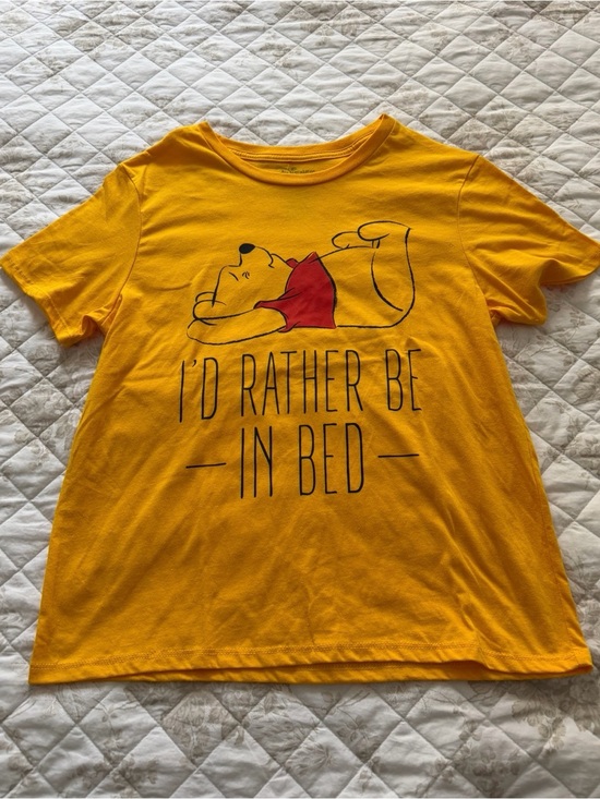 Tops - Disney Yellow Winnie the Pooh Graphic Tee with Red Accent